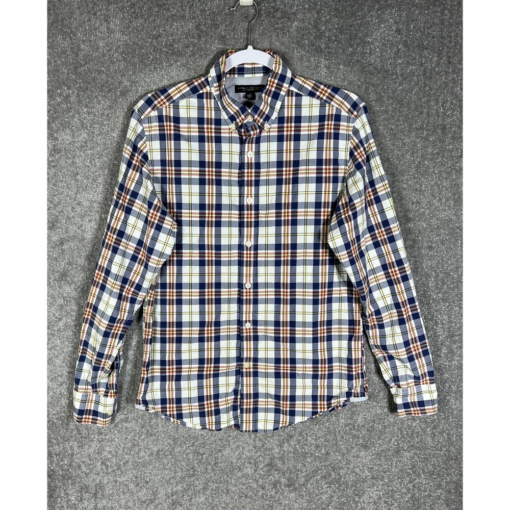 Banana Republic Soft Wash Plaid Button Down Shirt Mens Size Small Long Sleeve